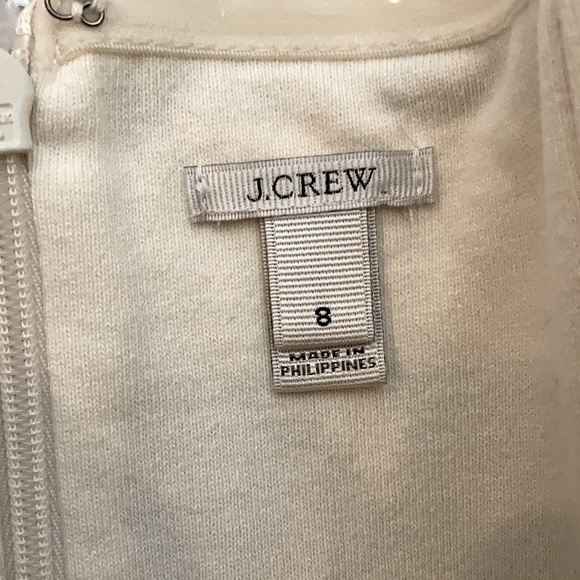 J Crew Blue & White striped Strapless Dress Sz 8 - Picture 5 of 8